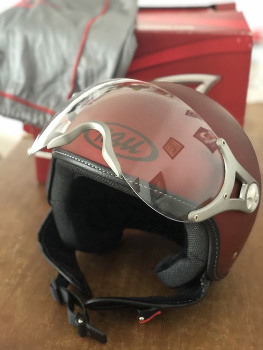 Capacete NAU tamanho L NOVO bordeaux mate