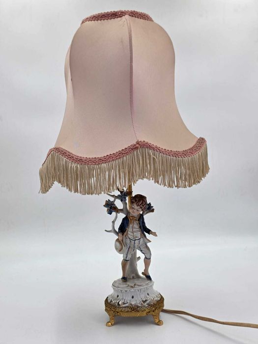 Porcelanowa lampa figuralna Edoardo Tasca 46cm #296 Stylowy Węgrów