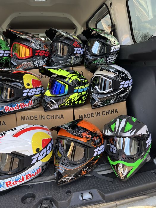 Шлем кроссовый эндуро новый S M L XL