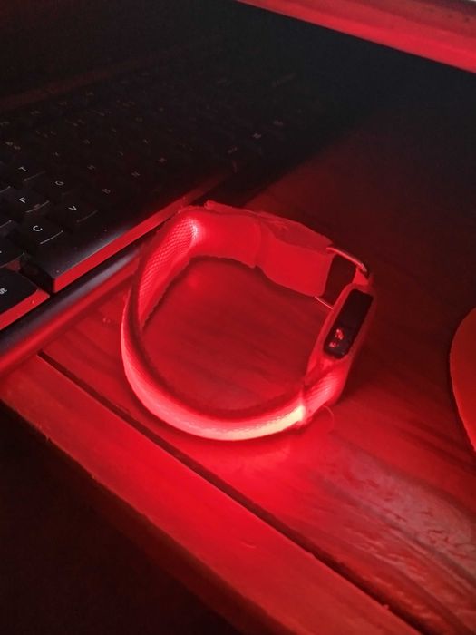 Luz Running corrida caminhada braçadeira recarregável luminosa bateria