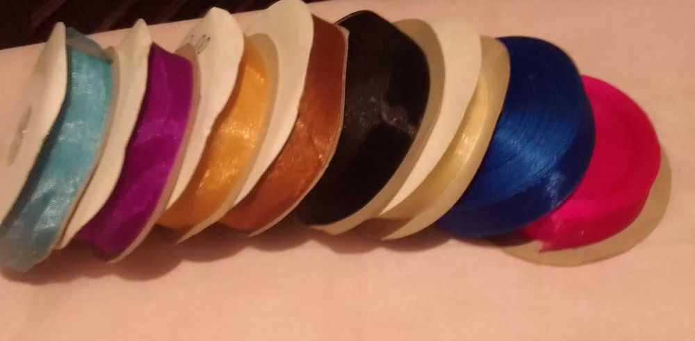 Ленты атласные, органза