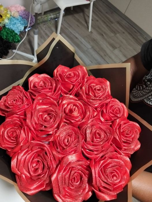 Buquê de cetim personalizados