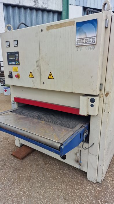 Lixadeira calibradora 1100 dois rolos lixar inox escovadora