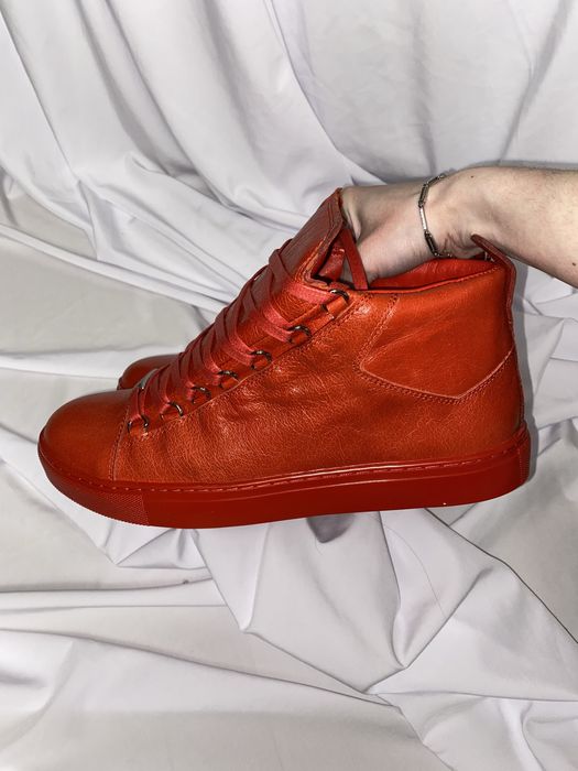 Balenciaga Arena Червоні кросівки Баленсіага Арена кеды Баленси