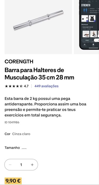 Barras.Pesos.Kettlebell.Tapete. Musculação