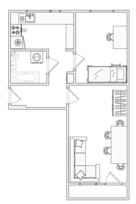 Piastowska 2 pok. 43m² dwustronne