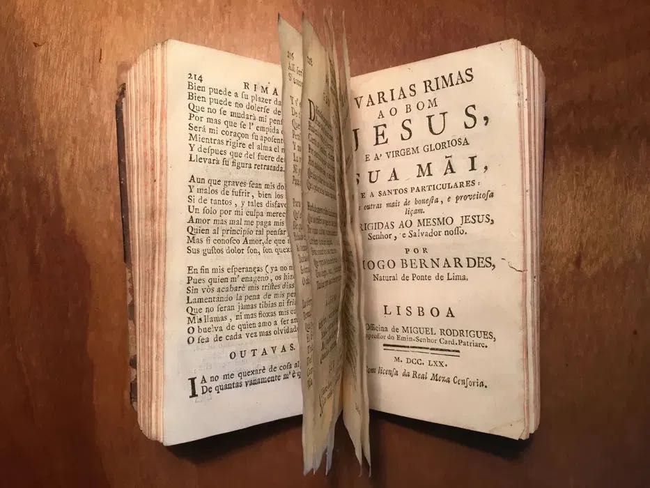 DIOGO BERNARDES - 1770 - Rimas Várias / Flores do Lima
