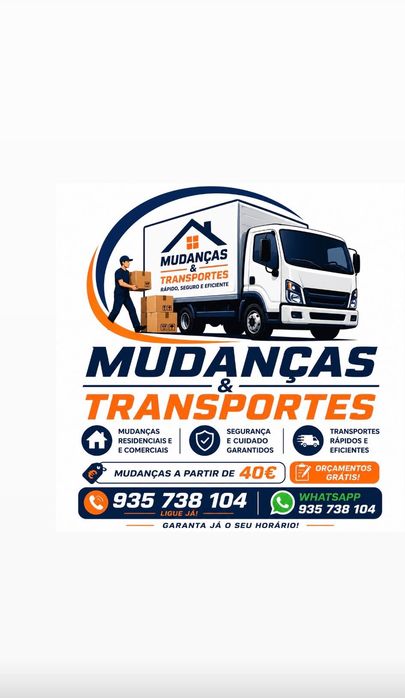 Mudanças transportes 40€