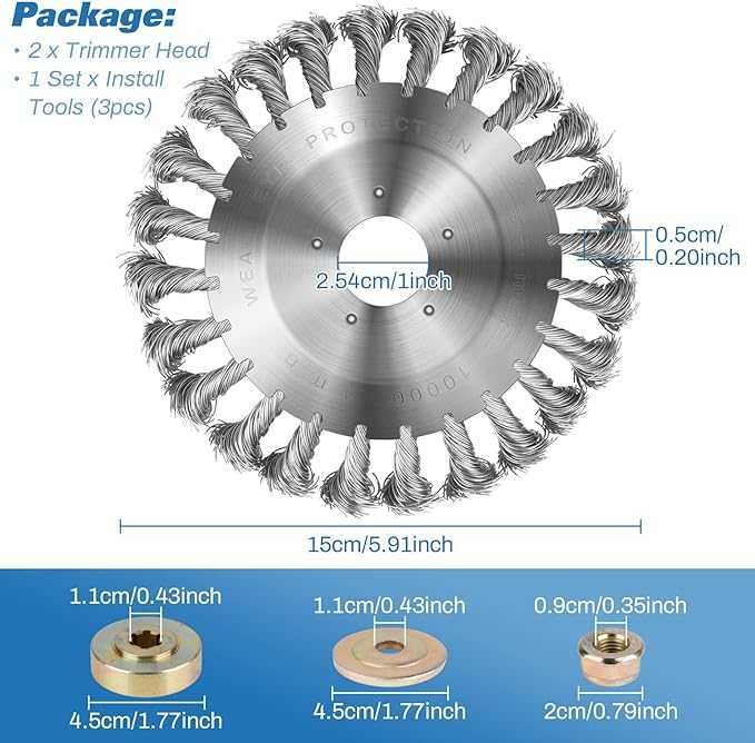 Szczotka druciana do usuwania chwastów nowa