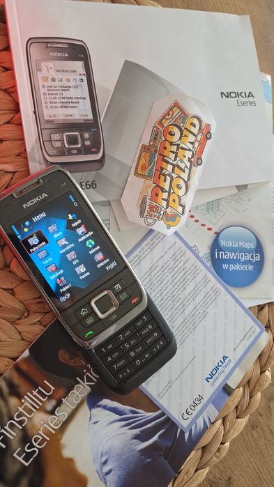 Nokia E66 PL bez simloka,  pudelko