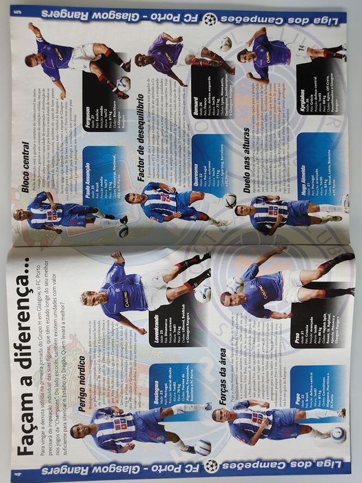 Programa do FC Porto Rangers Champions league 2005/2006