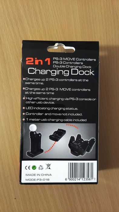 Carregador de comandos PS3