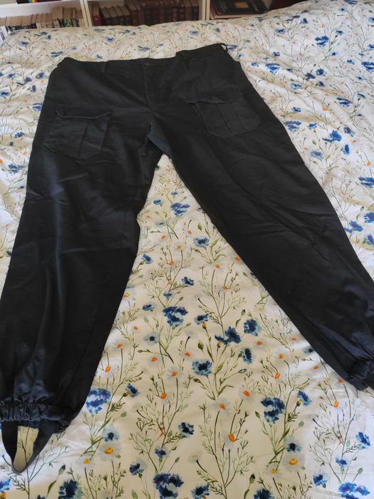 Bojówki czarne 116cm w pasie