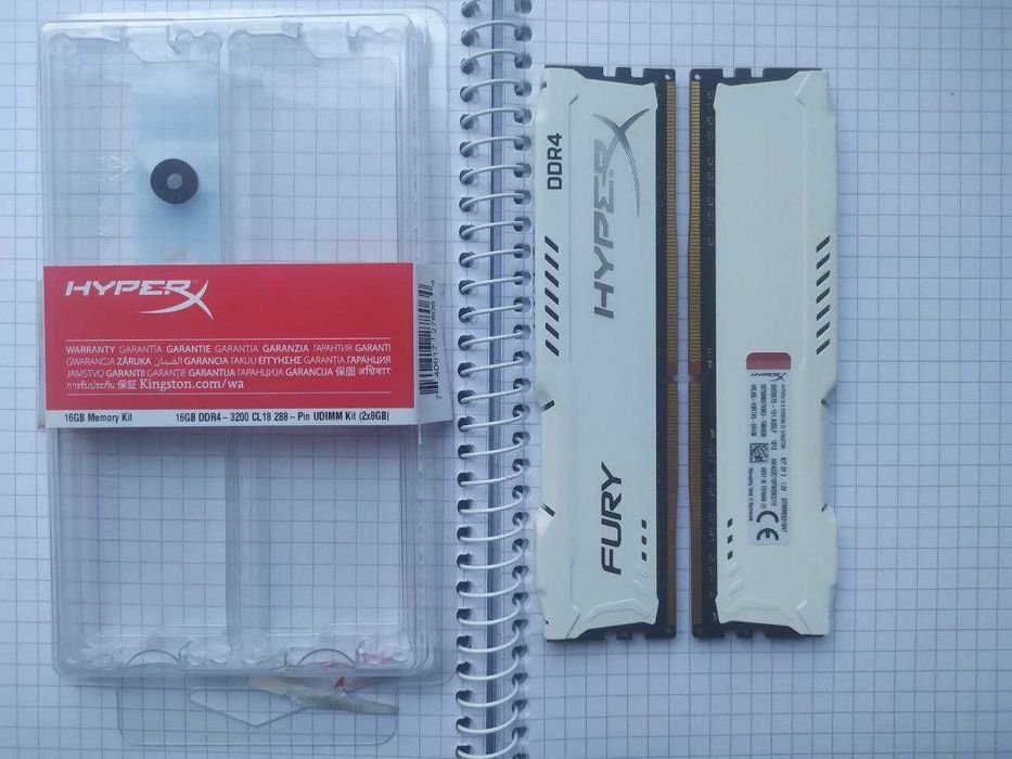 kingston hyperx fury ddr4 2x16 3200 - купити комплектуючі для ПК