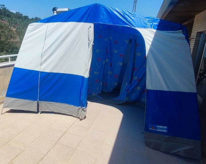Tenda de campismo familiar para 6 pessoas
