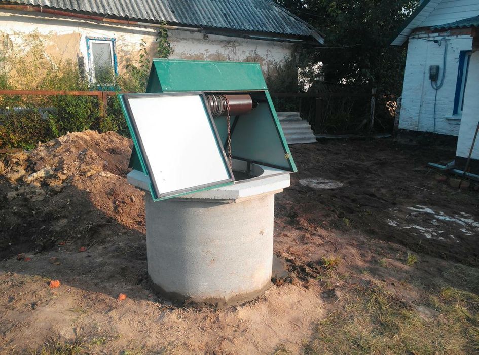 Земельные работы,Почистить колодец,Домики на колодец с корбою