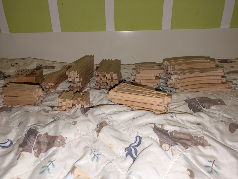 Tory ikea pociag klocki