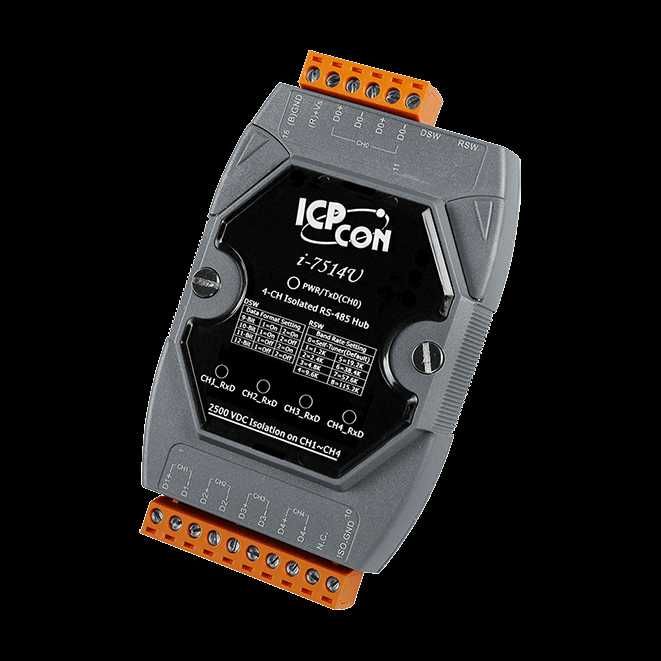 I-7514U-G ICPCon 4-channel RS-485 Repeater/Hub/Splitter (Novo Selado)