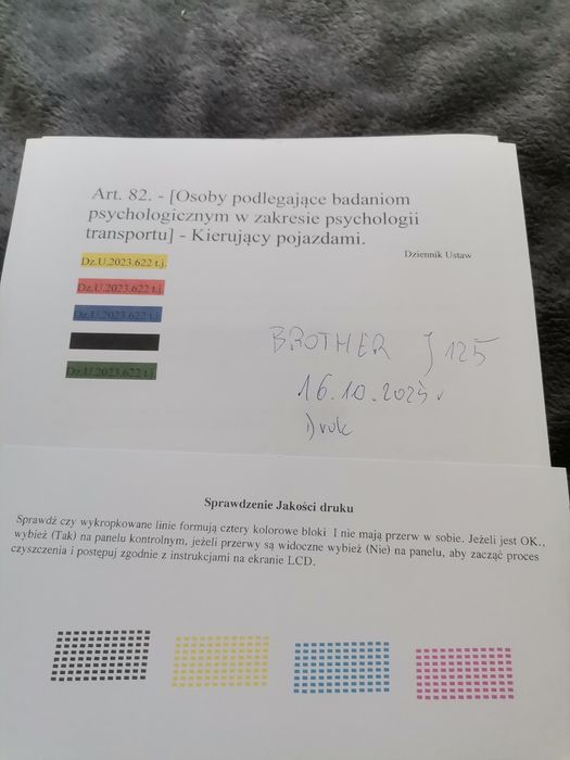 Drukarka Brother J125 sprawna