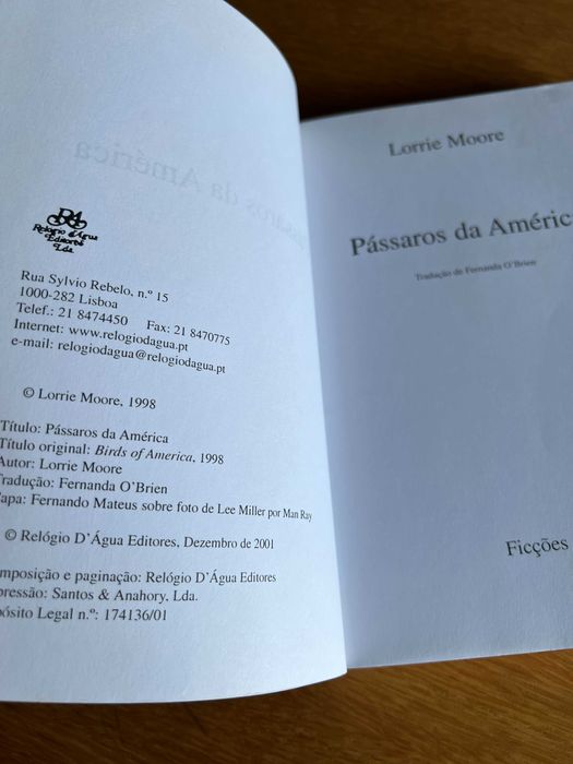 Pássaros da América    LORRIE MOORE