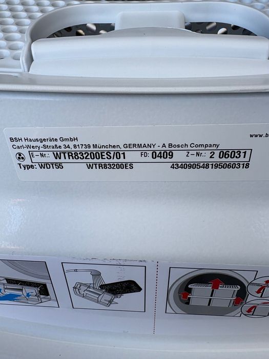 Máquina de secar Bosch- 8 kg comprado há um ano ainda com garantia,  como nova- 200€