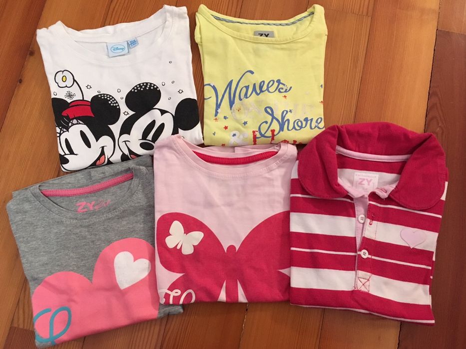 Lots of T-shirts and Polo Shirts for Ages 3, 4, 5
