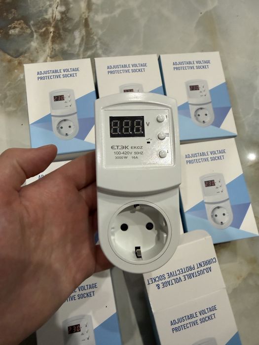 Реле напруги 16а 3000ва з термозахистом r116y [etek-16a] etek