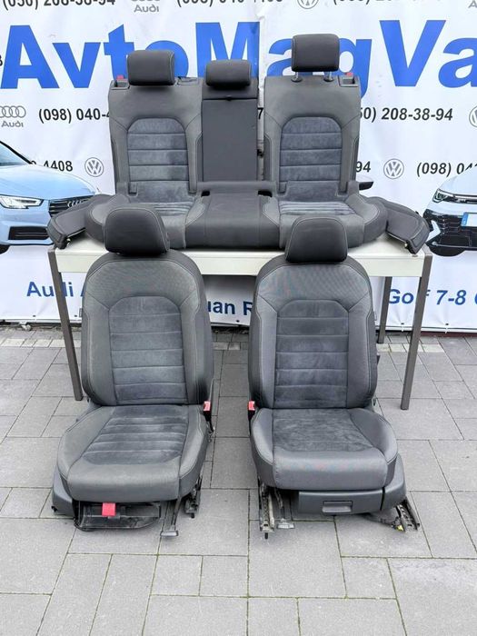 Сидіння Сиденье vw golf 7 jetta тканина ткань алькантара оригинал