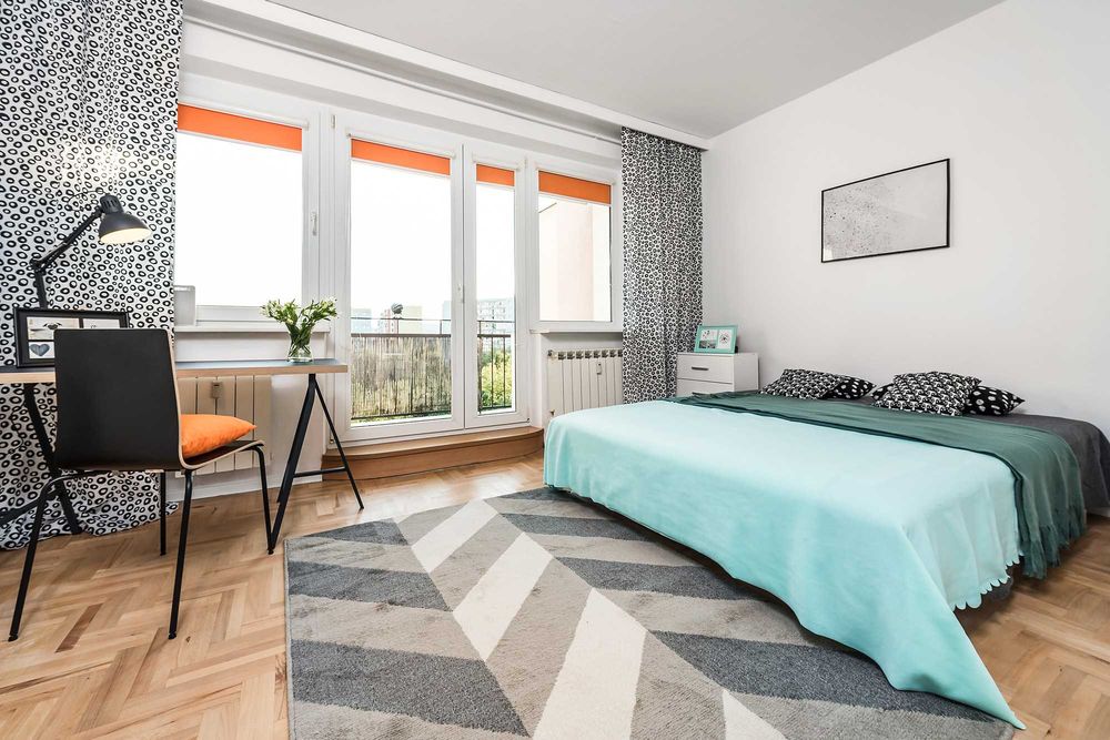 Duży Pokój z Ogromnym Prywatnym Balkonem | Gdańsk Zaspa