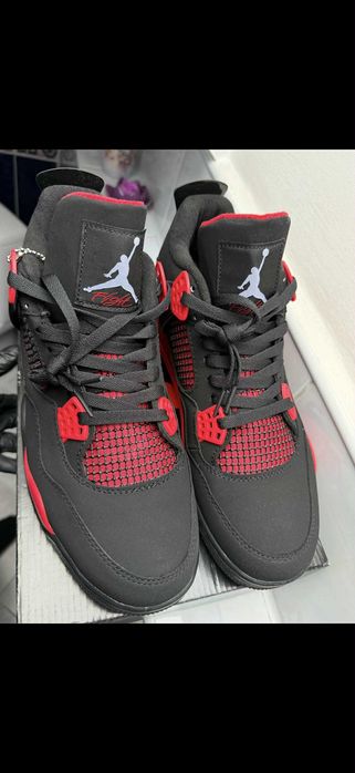 Air Jordan 4 Retro – czarno-czerwone | EU 45