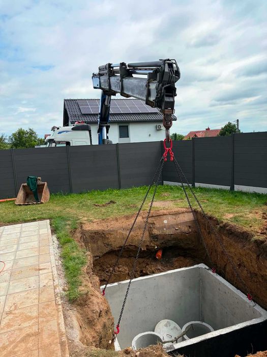 Szamba betonowe kompleksowo Niepołomice | Transport + Montaż | Dostępne od ręki