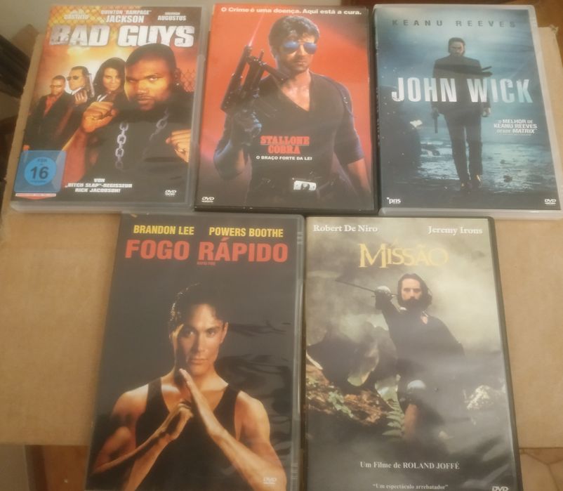 Vários DVDs raros a 3€ cada (Promoção: 4 = 10€)