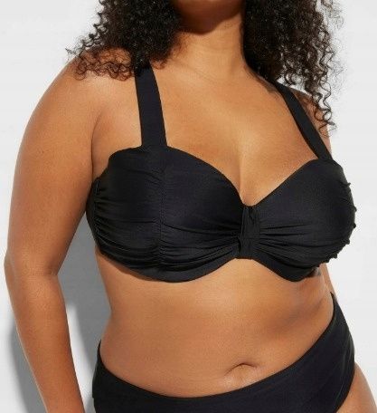 B.P.C czarny biustonosz bikini balkonetka r.52 (105E)