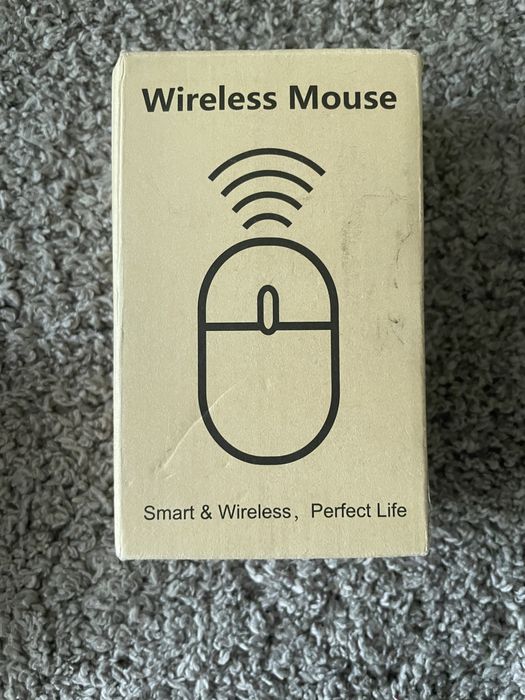 HOTLIFE Bezprzewodowa mysz z akumulatorem i mini odbiornikiem USB LED