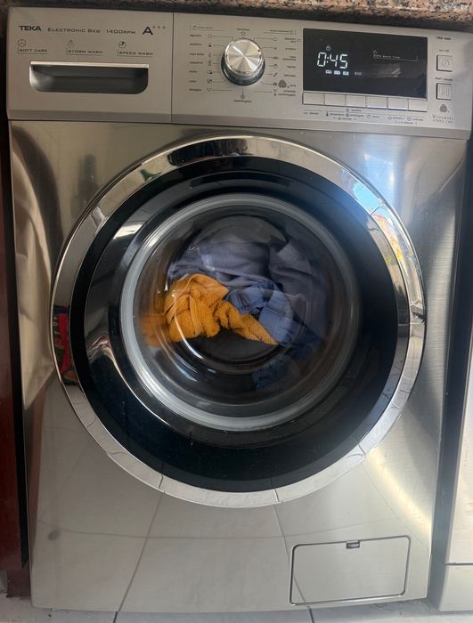 Máquina de lavar roupa inox Teka