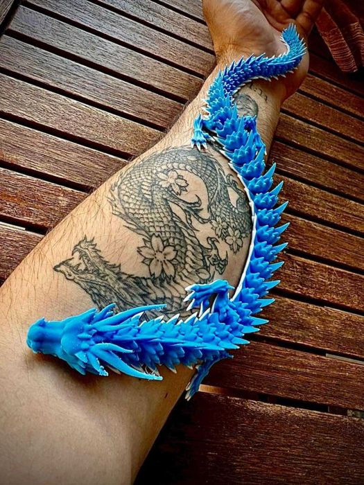 Dragão Articulado 3D (42 cm)