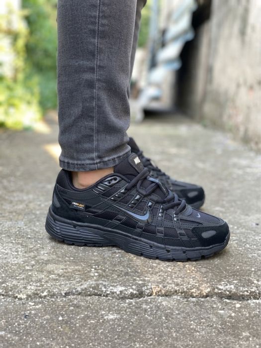р. 44 | Кросівки Nike P-6000 Cordura All Black — Чоловічі Найк П-6000 чорні, водонепроникні, замшеві, на осінь