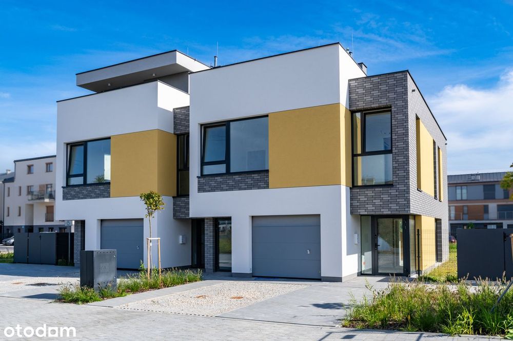 Nowoczesne 62 m², 2 poziomy, ogródek