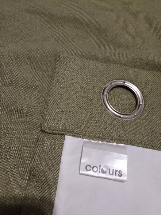 Продам вживані короткі подвійні штори на люверсах