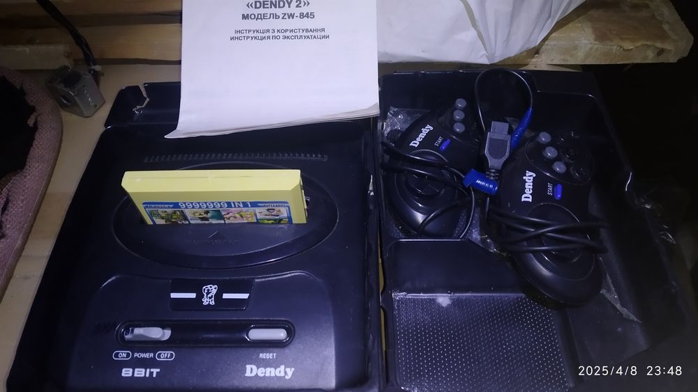 Ігрова приставка Dendy 2  ZW845, картриджі