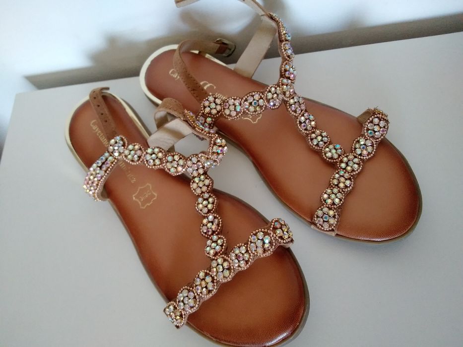 Sandálias strass 36 Cayetano Cimenez