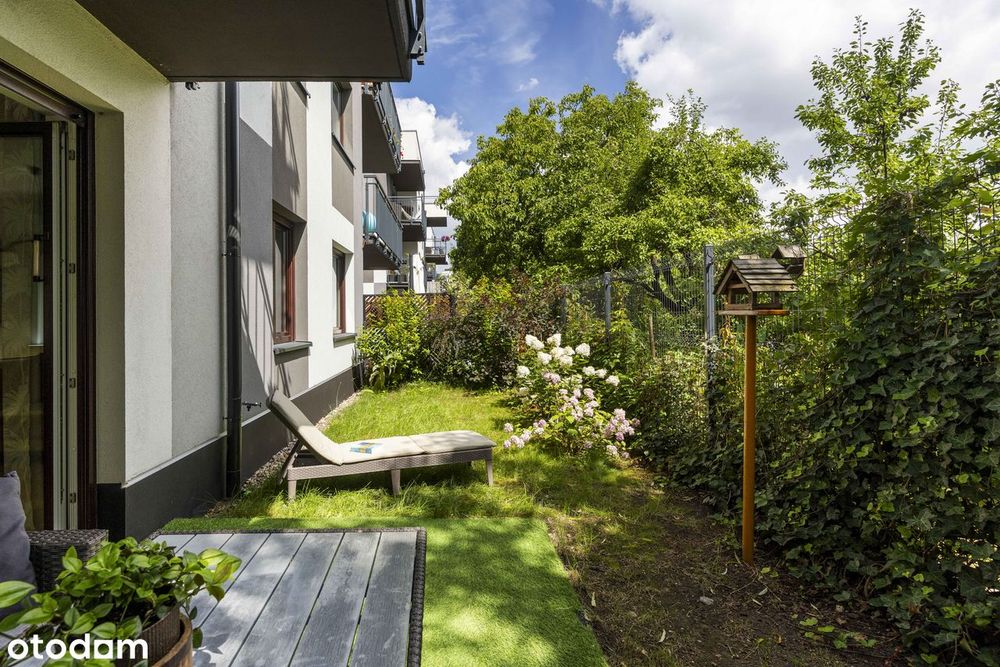 3 pokoje z ogrodem 42 m² | kameralny budynek | Klecina