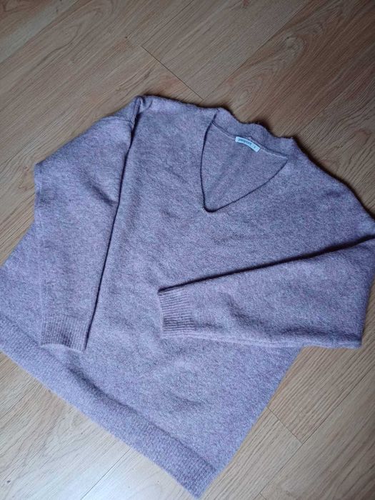 Wrzosowy sweter damski S