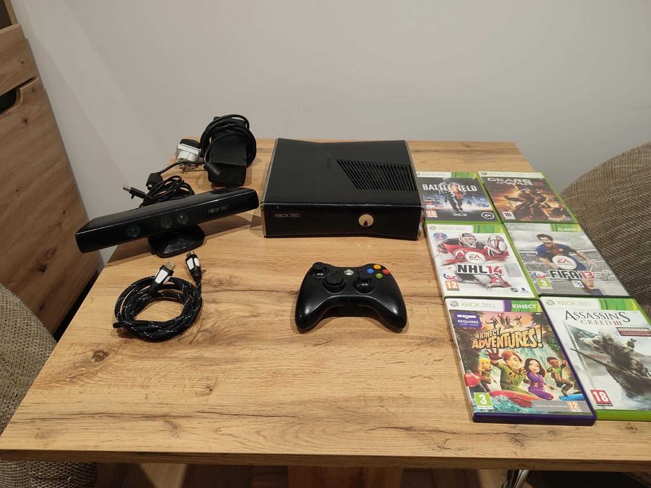 Okazja!!! Xbox 360 250GB+ kinect+ pad i gry! Super Zabawa! Polecam!