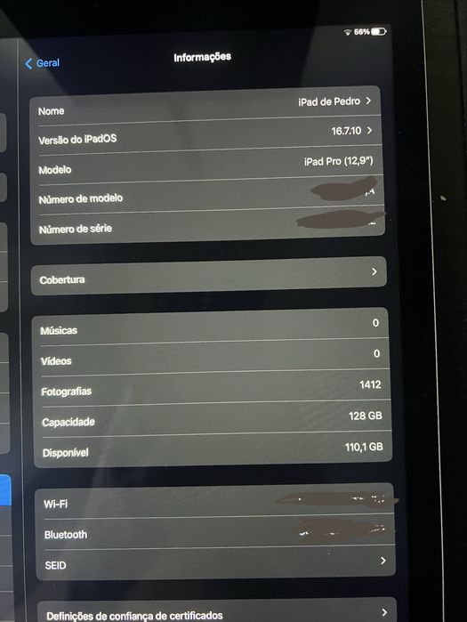 iPad Pro 12,9” 1.ª Geração 128GB Cinza Espacial