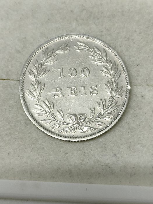 Moeda 100 Reis 1879 / Prata