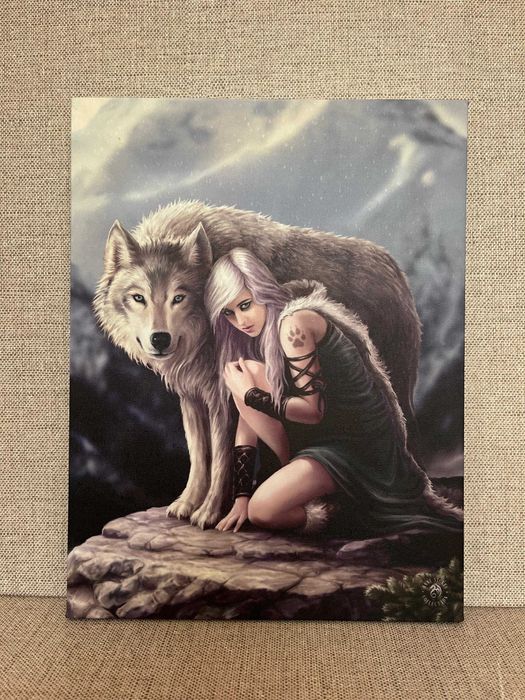 Tela Decorativa "Lobo Protetor" | Anne Stokes Collection