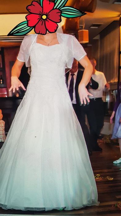 Suknia ślubna biała +dodatki