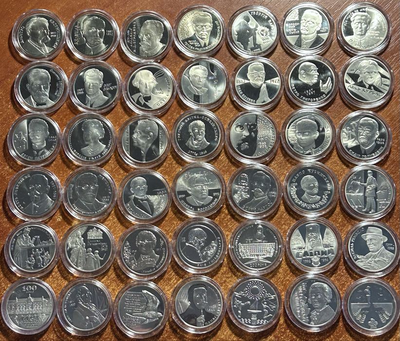 Продам юбилейные монеты Украины 2 грн  с 2005 года по 2021 год.