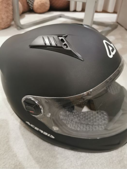 Capacete Integral Acerbis Preto Mate com Intercomunicador - Como Novo